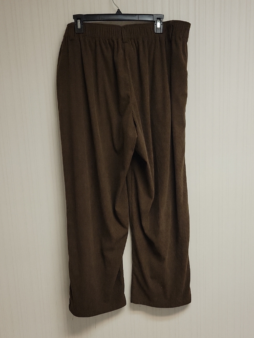 Halara Mid Rise Brown Corduroy Wide-Leg Casual Pants 1X Office Business - Picture 5 of 6
